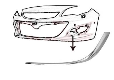 TAMPON IZGARA ÇERÇEVESİ KROM SOL